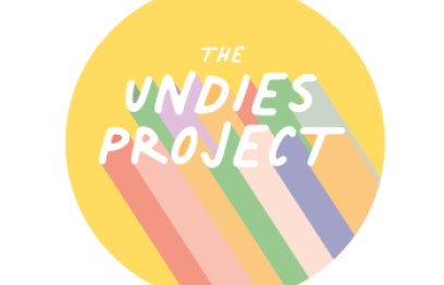 Logo that says 'The Undies Project'